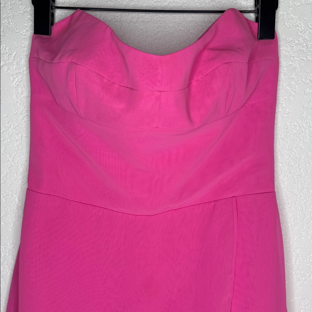 NWT Amanda Uprichard Magnolia Silk Maxi Dress in Aster Medium Revolve - Picture 3 of 14